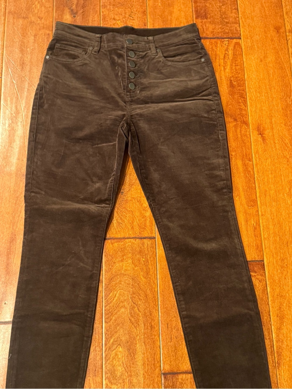 CAbi Men's Dark Brown Corduroy Slim Pants